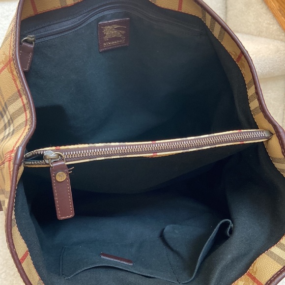 authentic burberry haymarket tote / shoulder bag - Picture 5 of 16